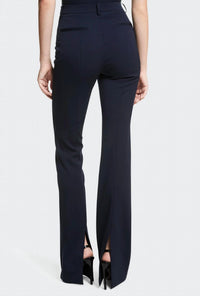 Michael Kors - Back Slit Hem Bootleg Wool Pants