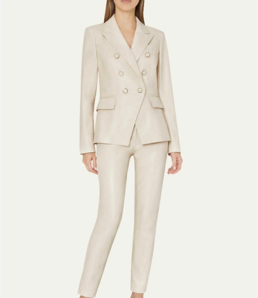 Milly - Inez Vegan Leather Blazer