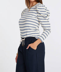 Bishop + Young - Goal Getter Stripe Top