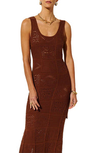 Kivari - Clementine Knit Midi Tank Dress With Side Slit