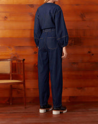 Dress To - Long Sleeves Denim Jumpsuit