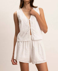 Velvet By Graham & Spencer - Ava Eyelet Top
