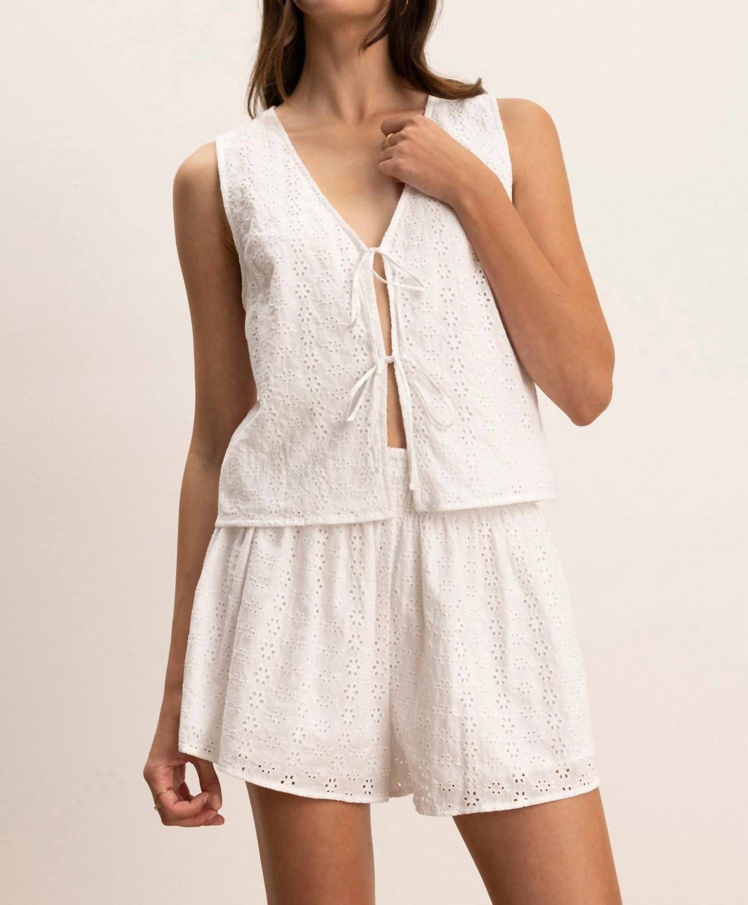 Velvet By Graham & Spencer - Ava Eyelet Top