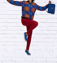 Diva Usa - Maddy Traditional Bomber Printed Ethnic Jacket