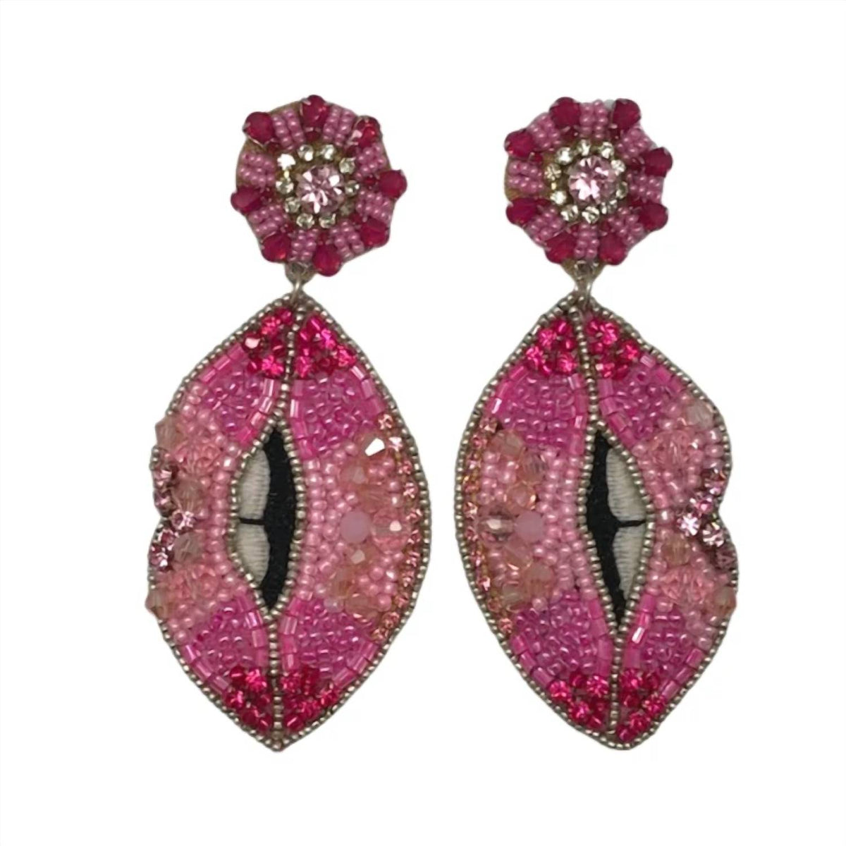 Allie Beads - Women's Jeweled Lip Earrings