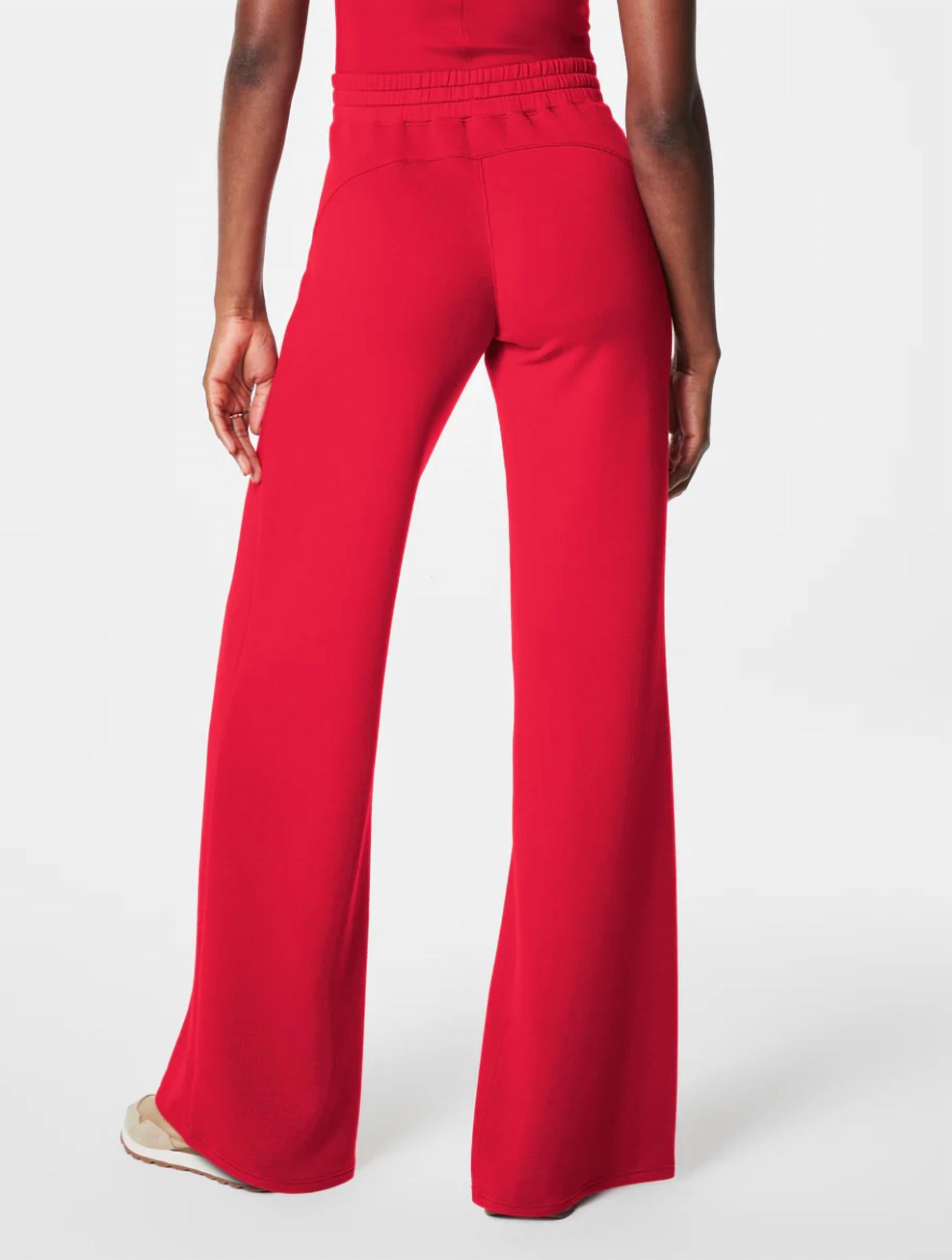 Spanx Airessential Wide Leg Pant in red - women's pants - alternate view