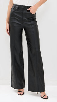 DAZE Far Out Cinematic Leather Pants - women's pants