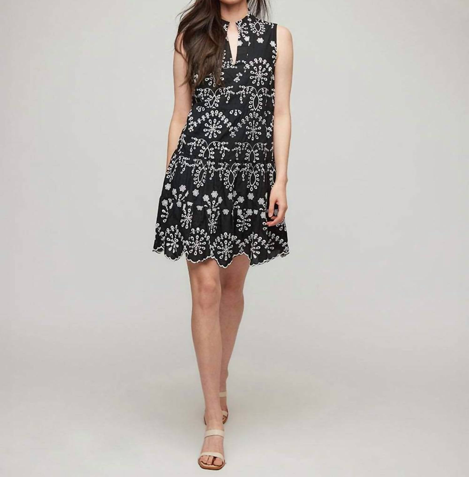 Karen Kane - Sleeveless Eyelet Mini Dress