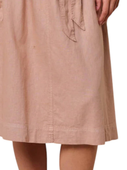 Sundry - High Waisted A Line Cargo Skirt