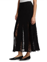 A.L.C. Mira Lace A-line Maxi Skirt in black - women's skirt - alternate view