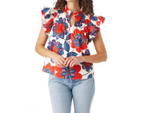 Crosby By Mollie Burch - Nantucket Floral Augusta Top