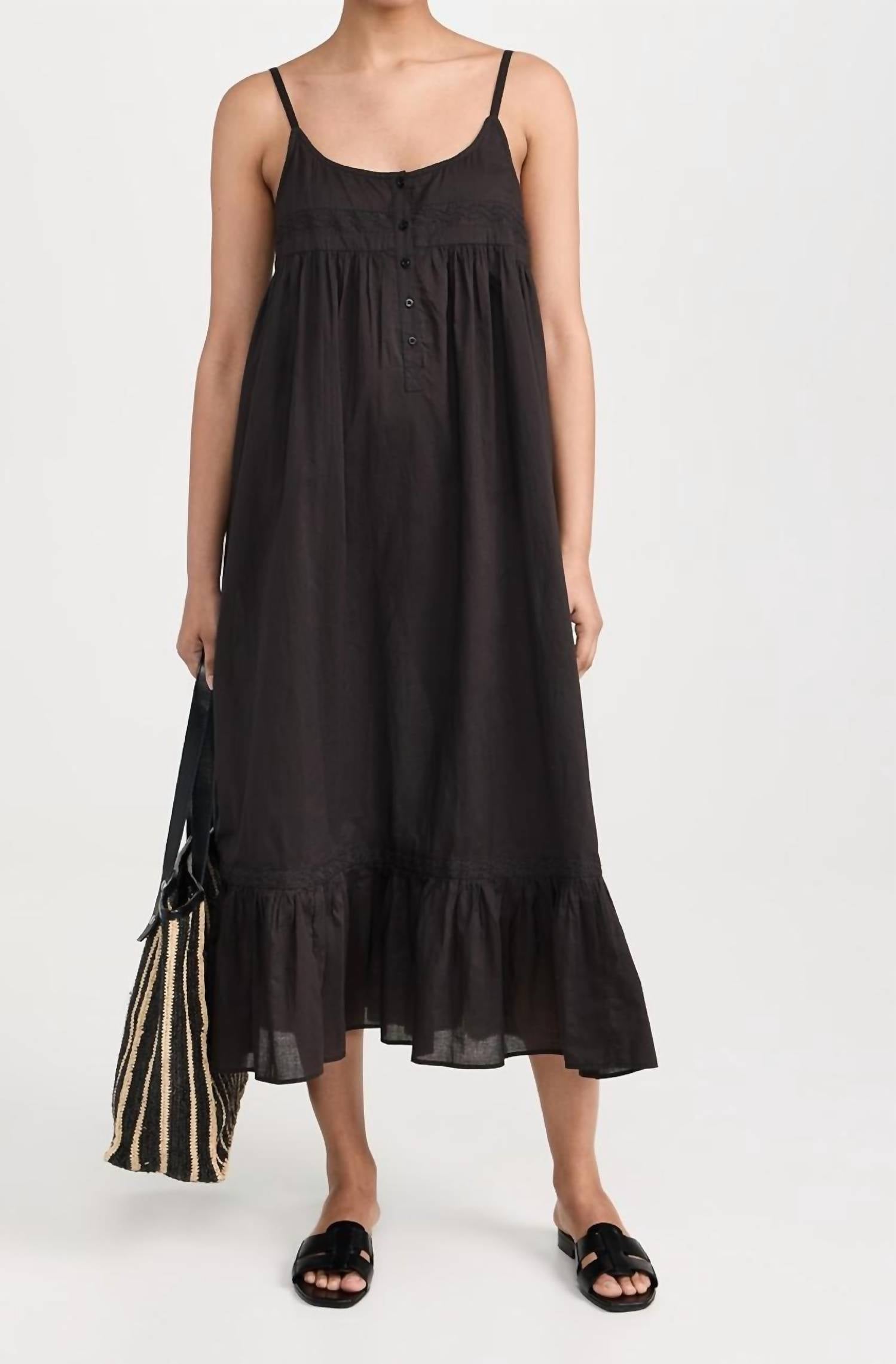 The Great. - Eyelet Ruffle Tank Night Dress