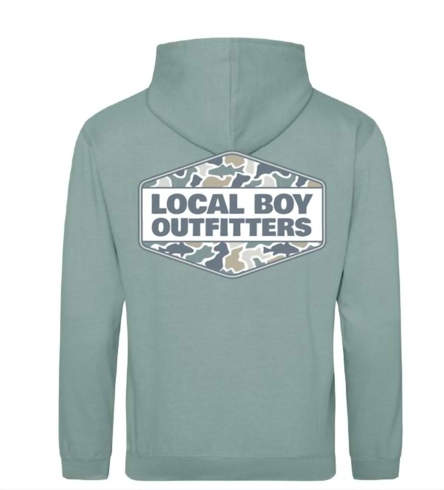 Local Boy Outfitters - Men's Fish Camo Diamond Crest Hoodie
