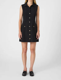 French Connection - Azra Twill Button Mini Dress