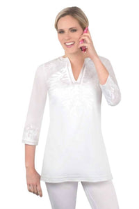 Gretchen Scott - Cotton Embroidered Reef Tunic