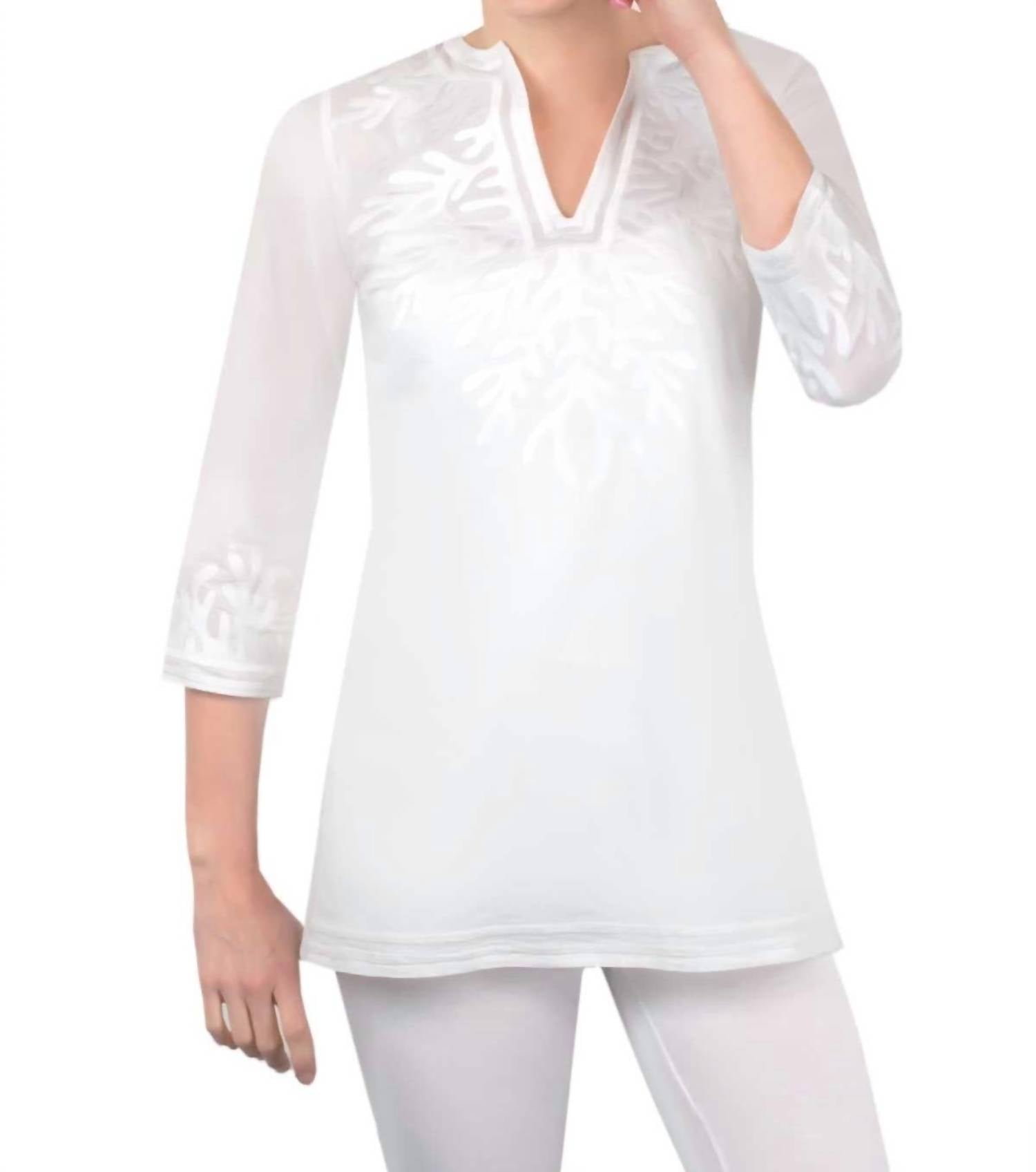 Gretchen Scott - Cotton Embroidered Reef Tunic