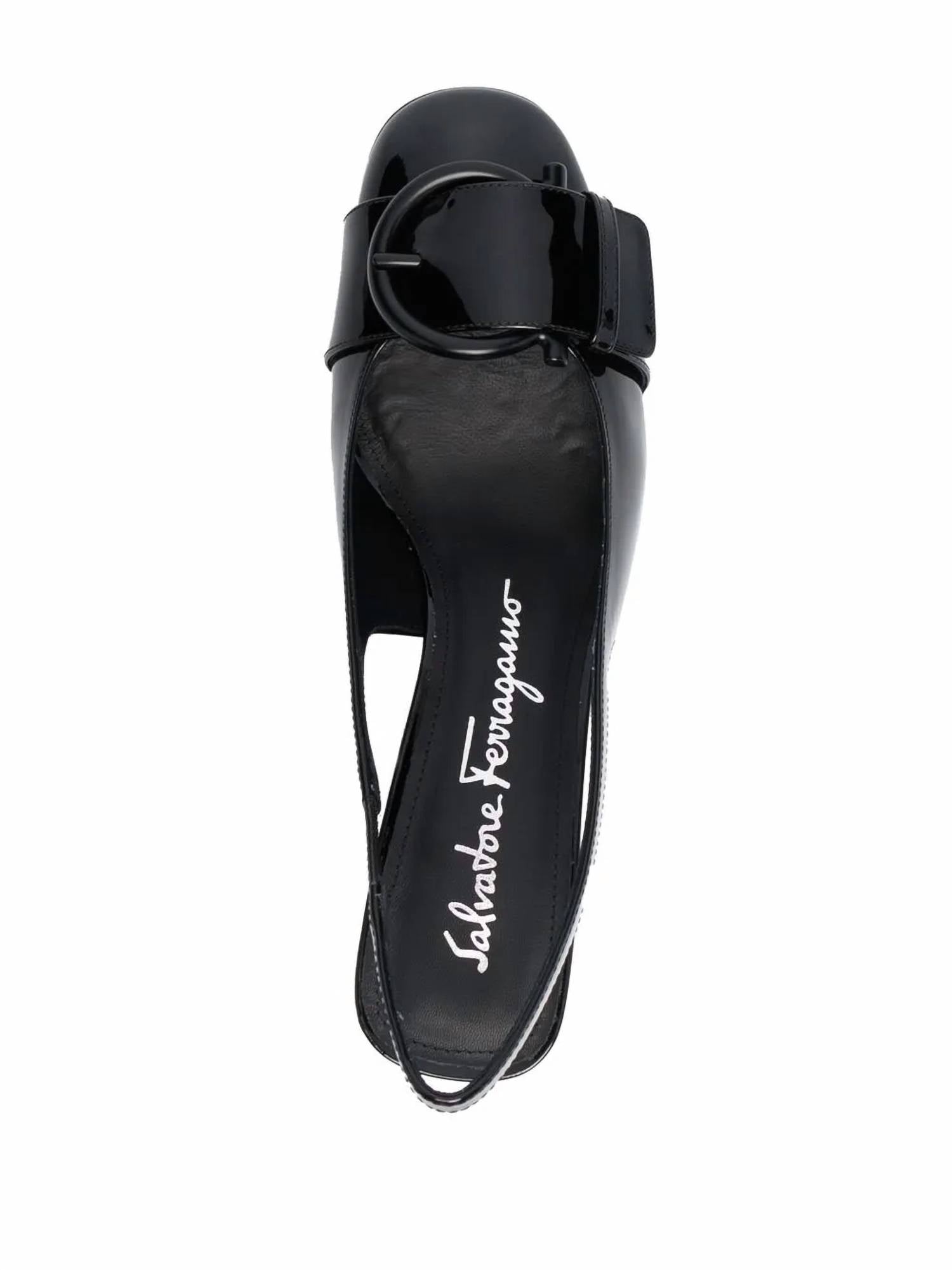 Salvatore Ferragamo - Women's Briget Patent-leather Slingback Pumps