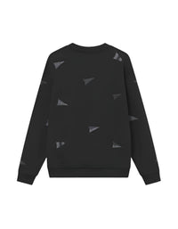 Les Deux Men's Flag Long Sleeve Sweatshirt in black - men's shirt