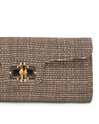Bc Handbags - Women's Bamboo Buckle Clutch