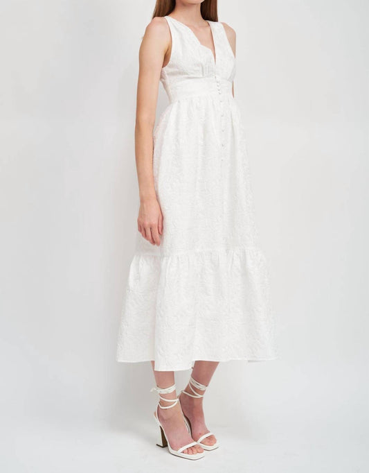 CORSICA JAQUARD MAXI DRESS