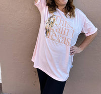 The Laundry Room - This Ain't Texas Roper Oversized Tee