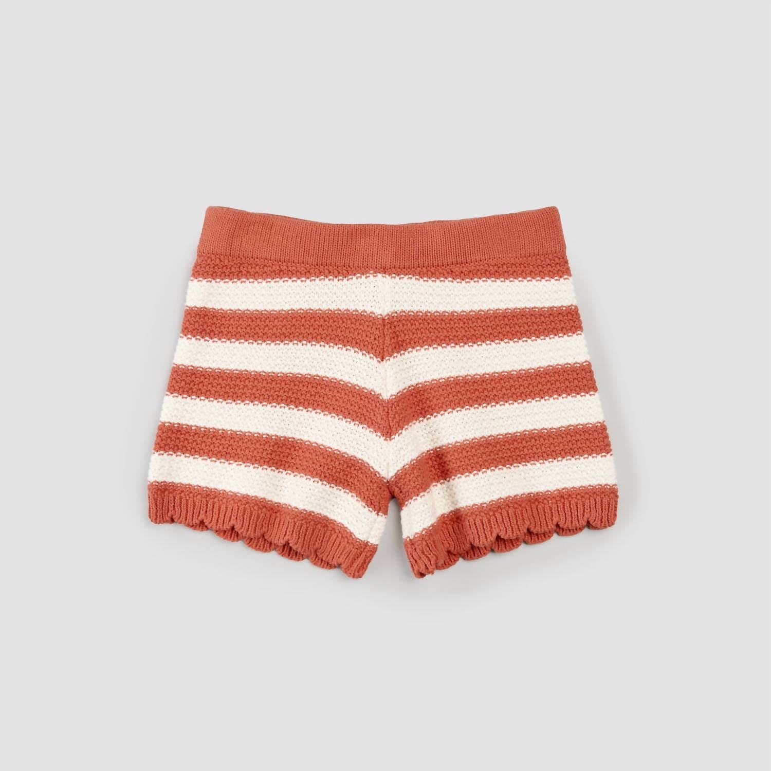 Miles The Label - Kids Striped Crochet Shorts