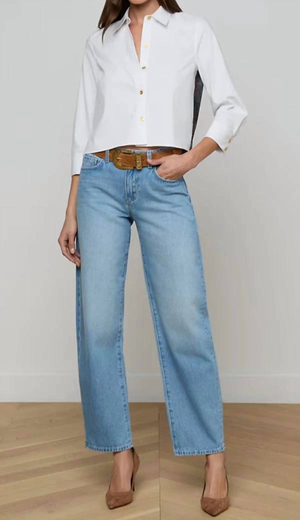L'Agence - Fawn Scarf Blouse