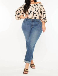 Kancan - Mid Rise Slim Boyfriend Jeans - Plus