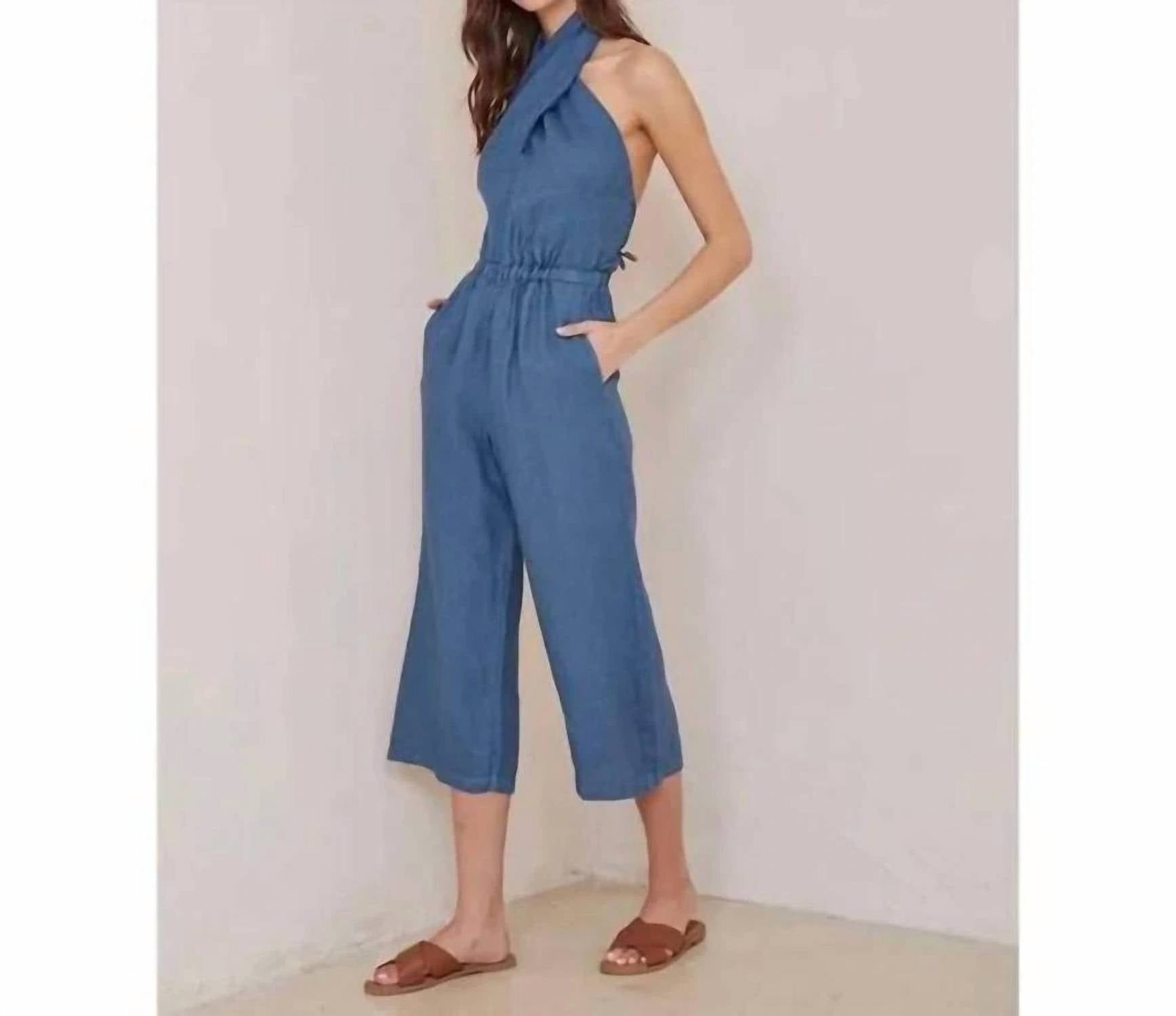 Bella Dahl - Wrap Neck Halter Jumpsuit