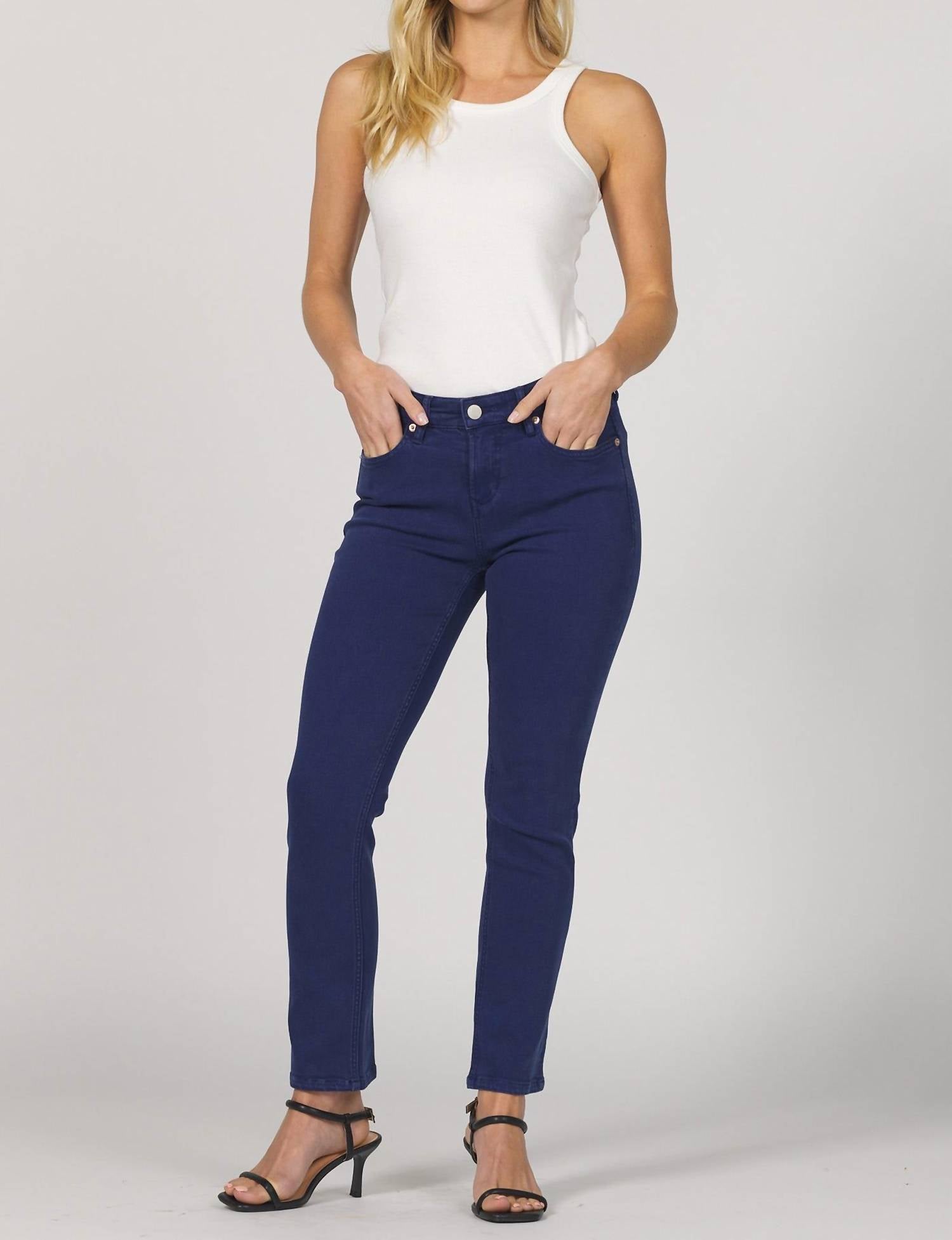 Dear John Denim - Blaire Mid Rise Slim Straight Jeans
