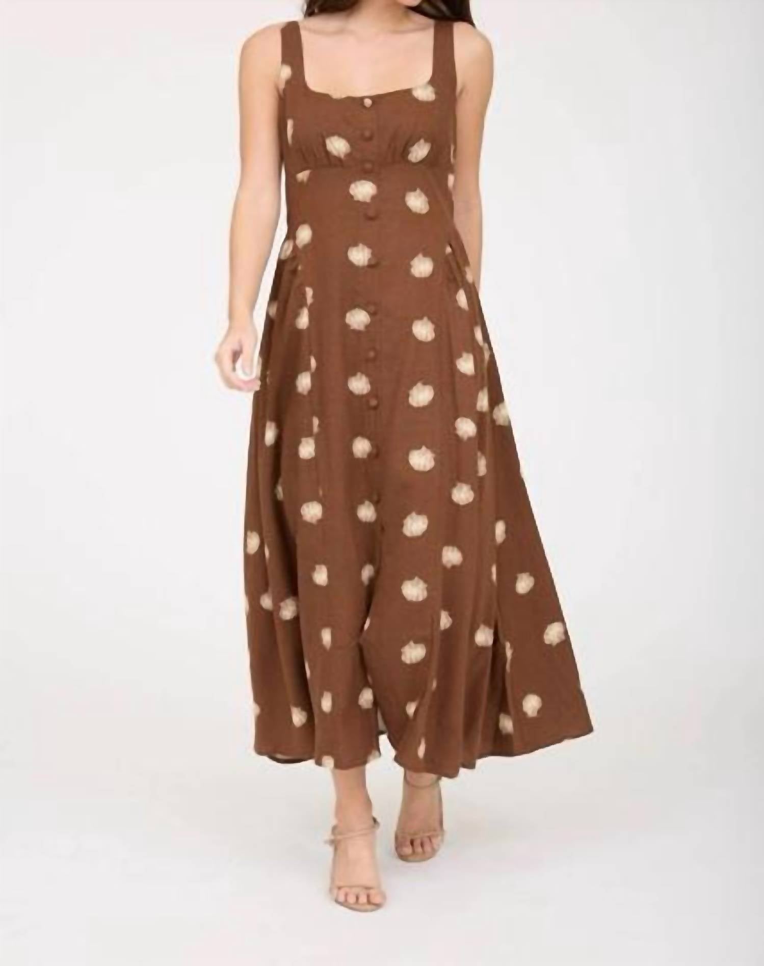 Blu Pepper - Shell Print Midi Dress