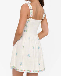 Show Me Your Mumu Demi Mini Dress in white - women's dress - detail view