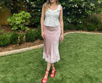 Le Lis - Peony Lace Midi Skirt