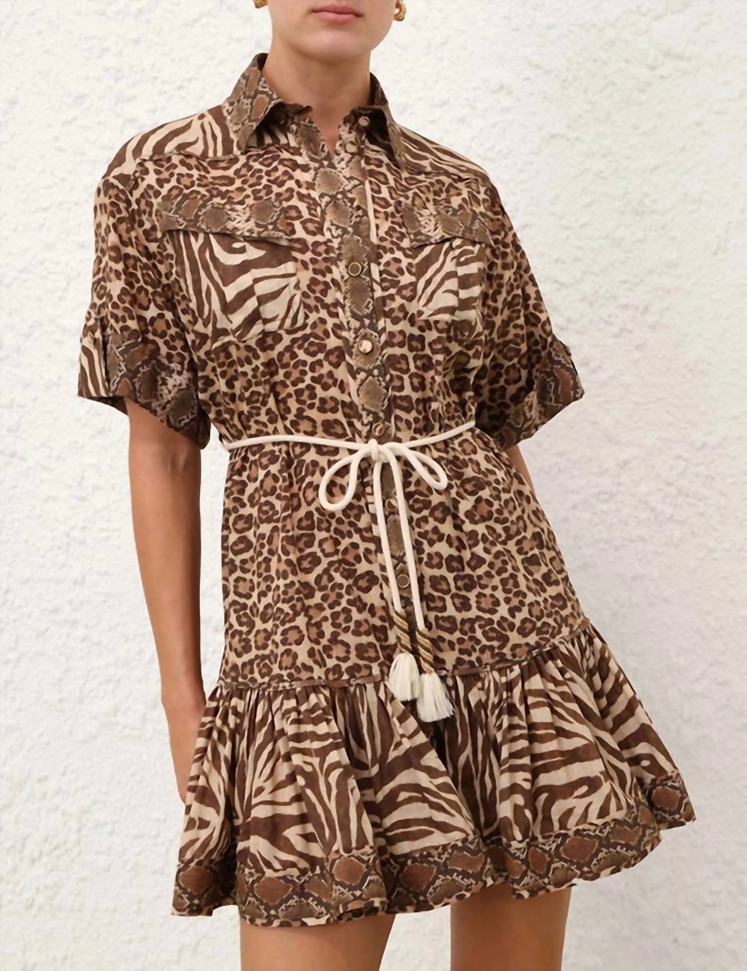 Zimmermann - Wanderlust Lantern Mini Dress