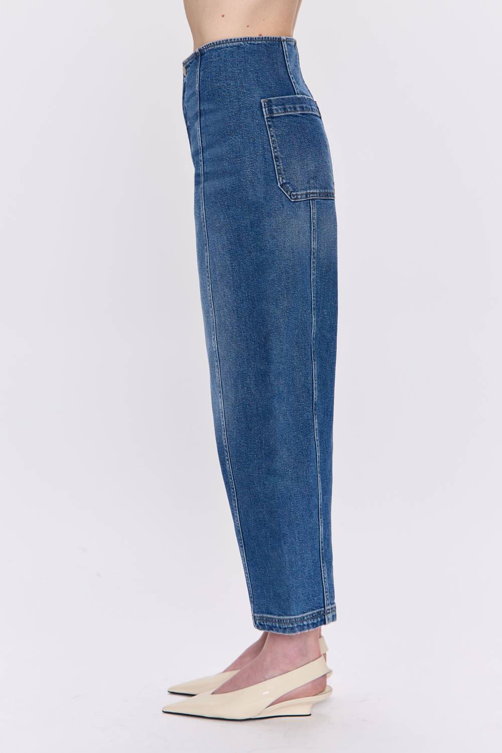Pistola - Women's Blair High Rise Seamed Barrel Jeans