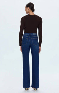 PISTOLA Evie High Rise Slim Boot Jeans in penthouse 1 - women's jeans - detail view