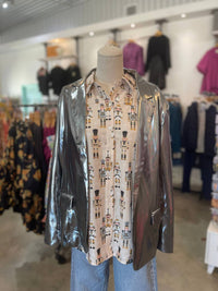 Layerz Clothing - Metallic Babe Blazer