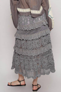 Pol - Ruffle Crochet Skirt