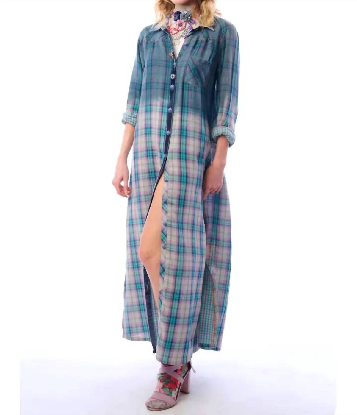 Aratta - Kaitlin Button Shirt Dress Duster