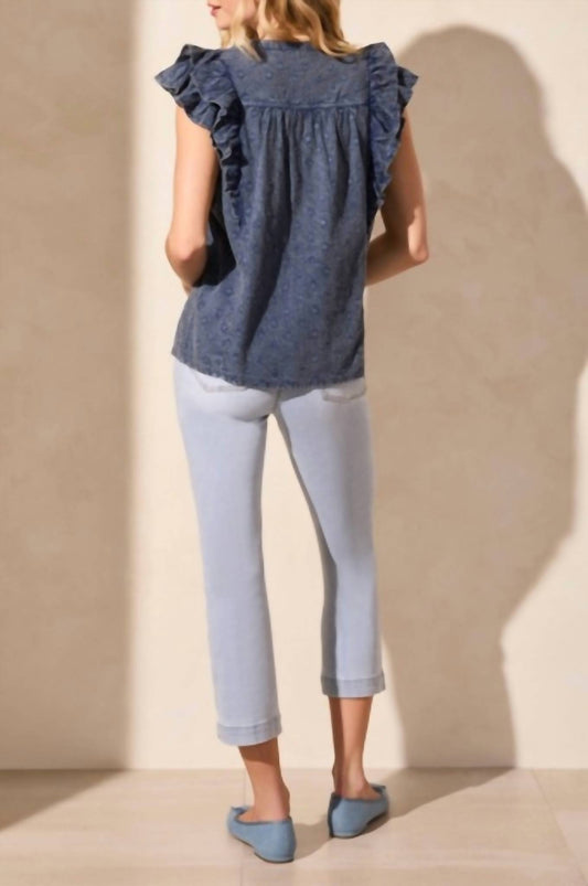 Tribal - Frill Sleeve Blouse