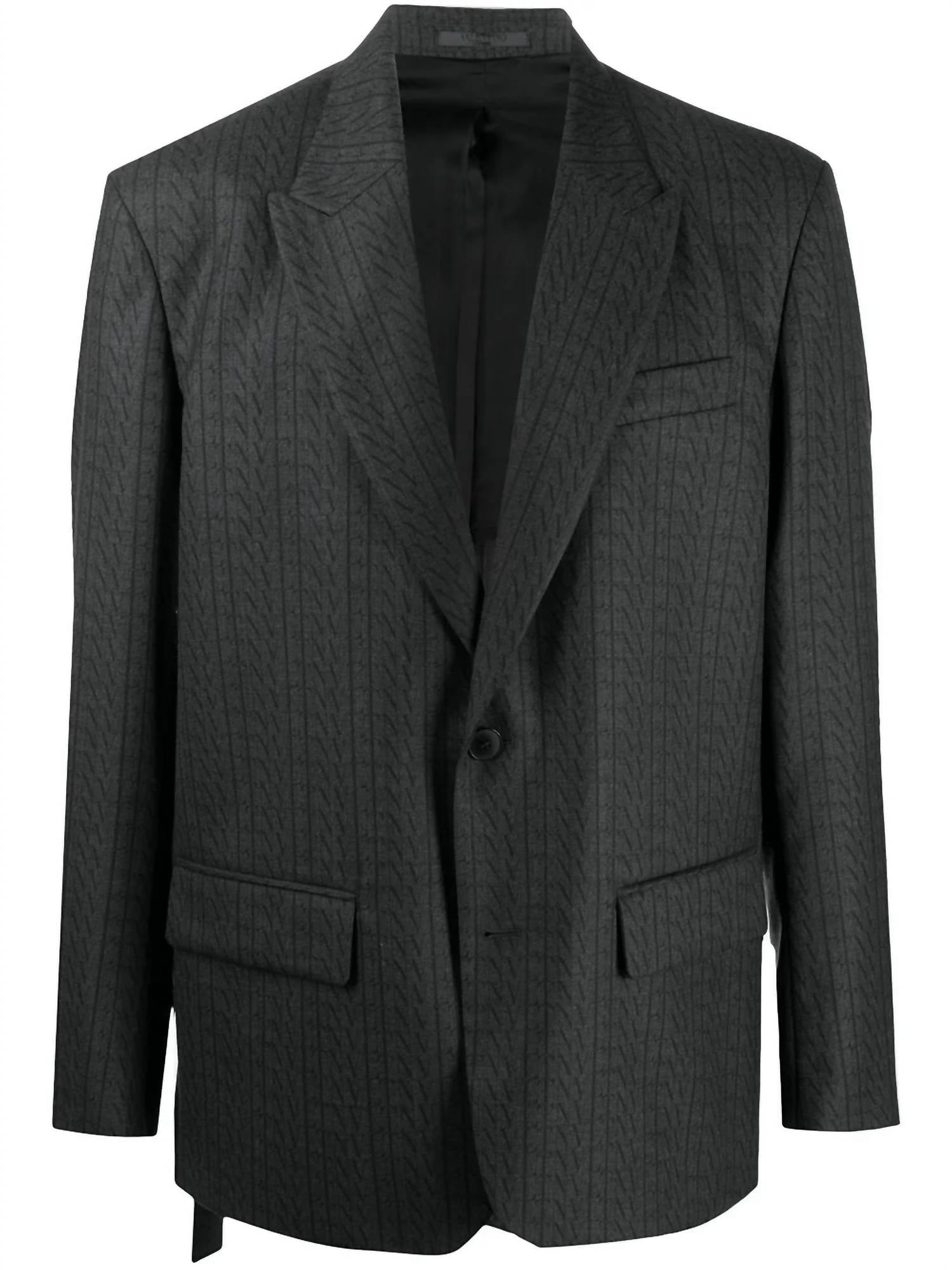 Valentino - Print Single Breasted Blazer