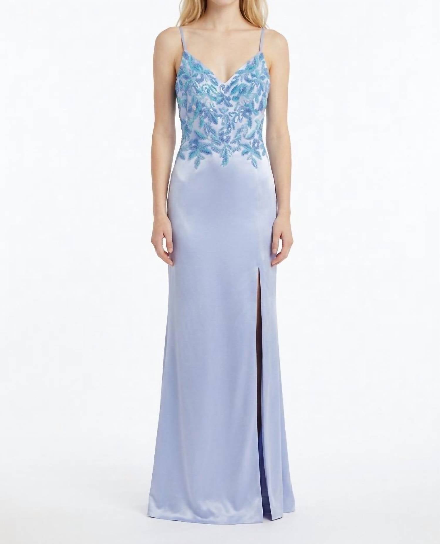 Faviana - Classy V Neck Prom Dress