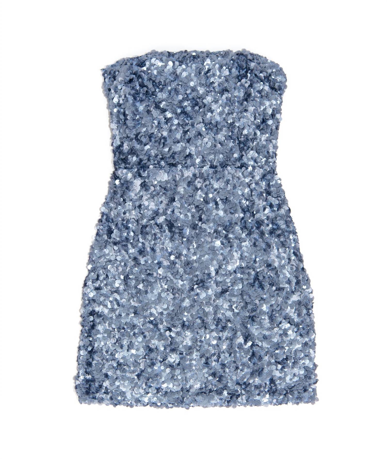 8apart Nadia Sequin Strapless Mini Dress in blue - women's dress - view 4