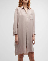 Barefoot Dreams - Washed Satin Piped Nightshirt
