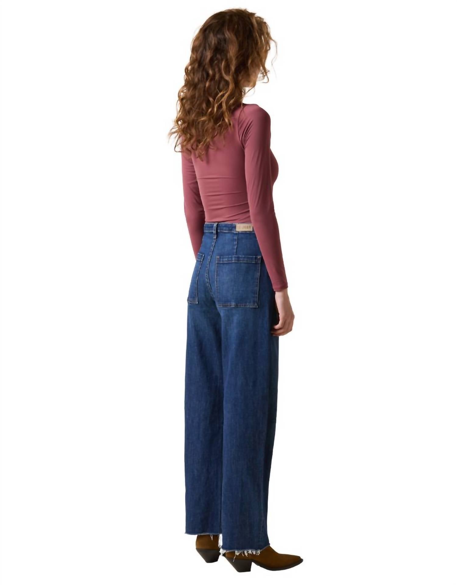 Le Jean - Darted Barrel High Rise Jeans