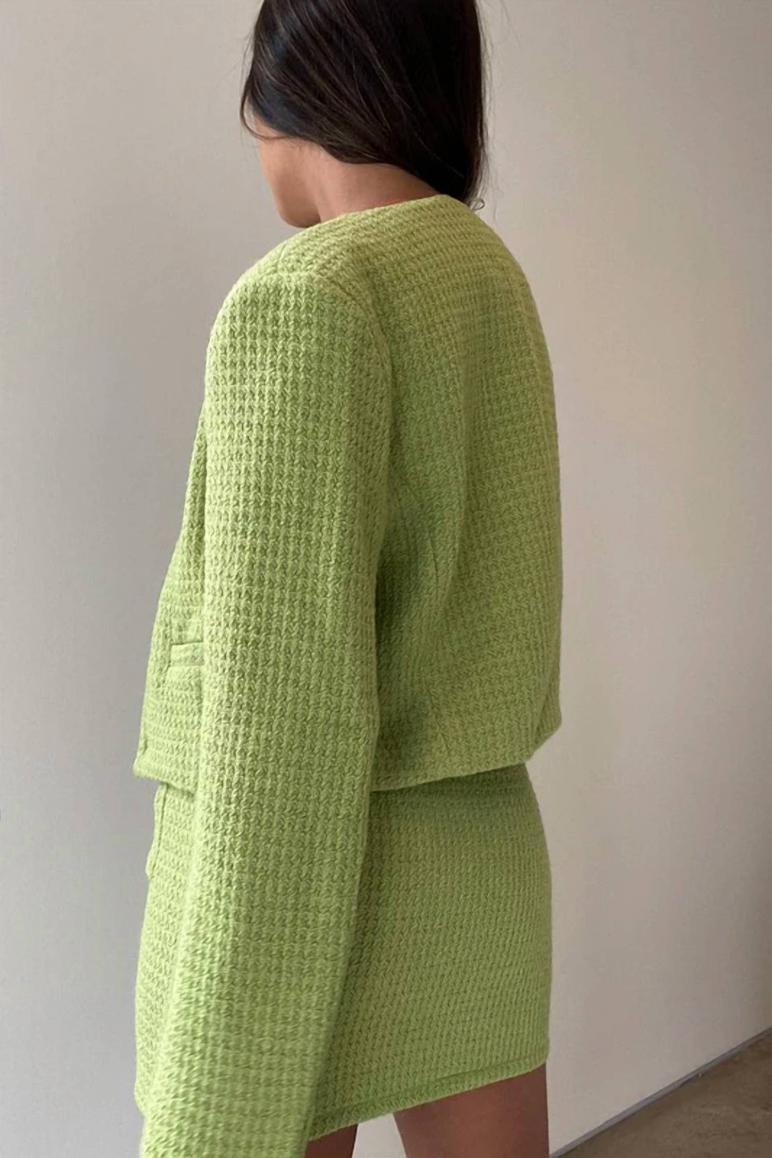 Et Clet - Textured Crop Jacket