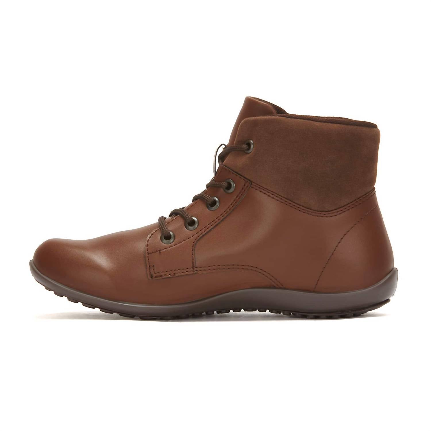 Andrea - Women's Flat Booties With Side Zipper