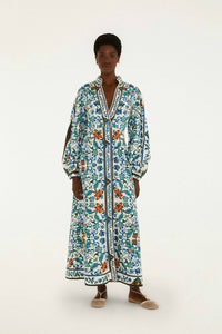 Farm Rio - Flora Tile Midi Dress