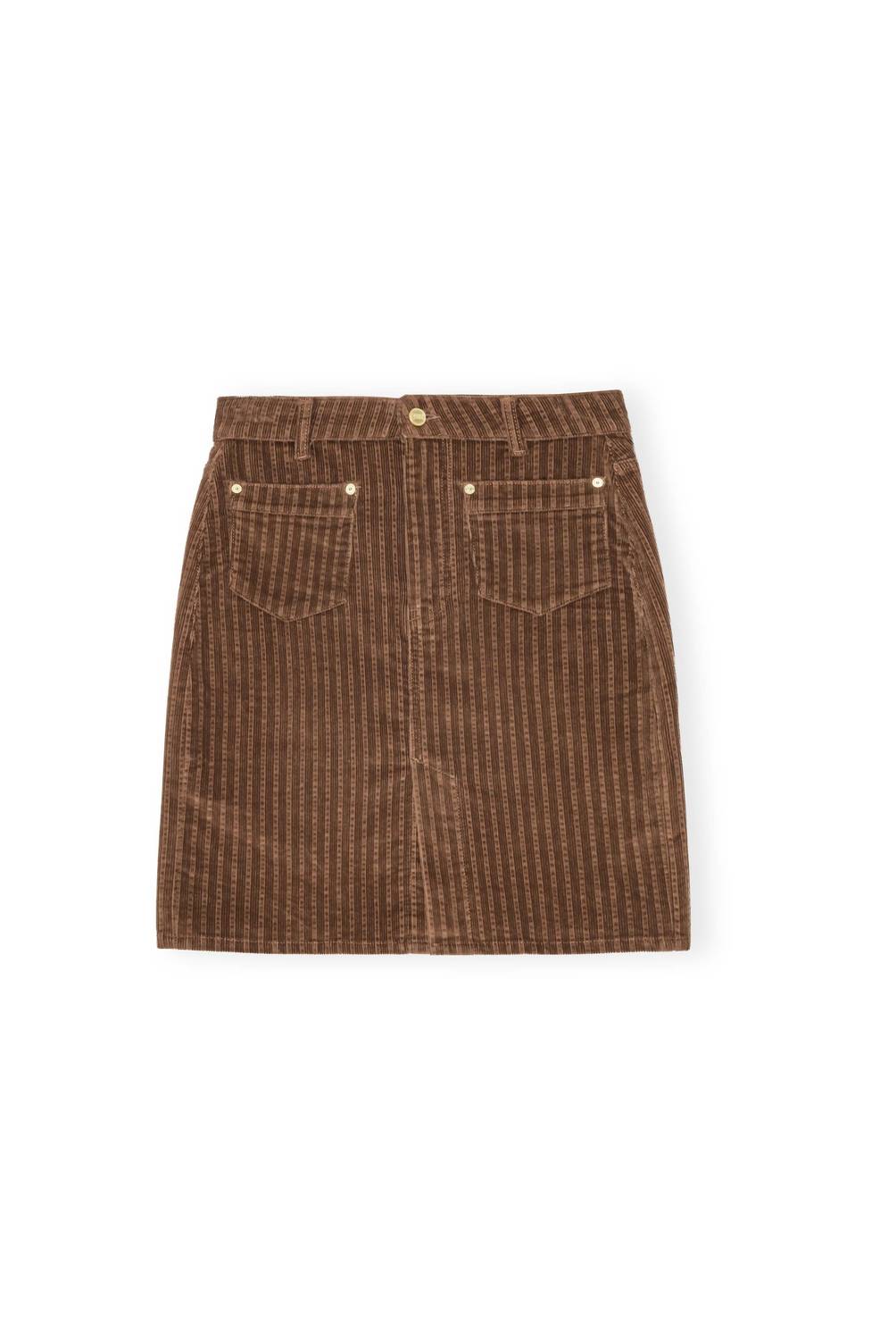Ganni - Stretch Corduroy Skirt