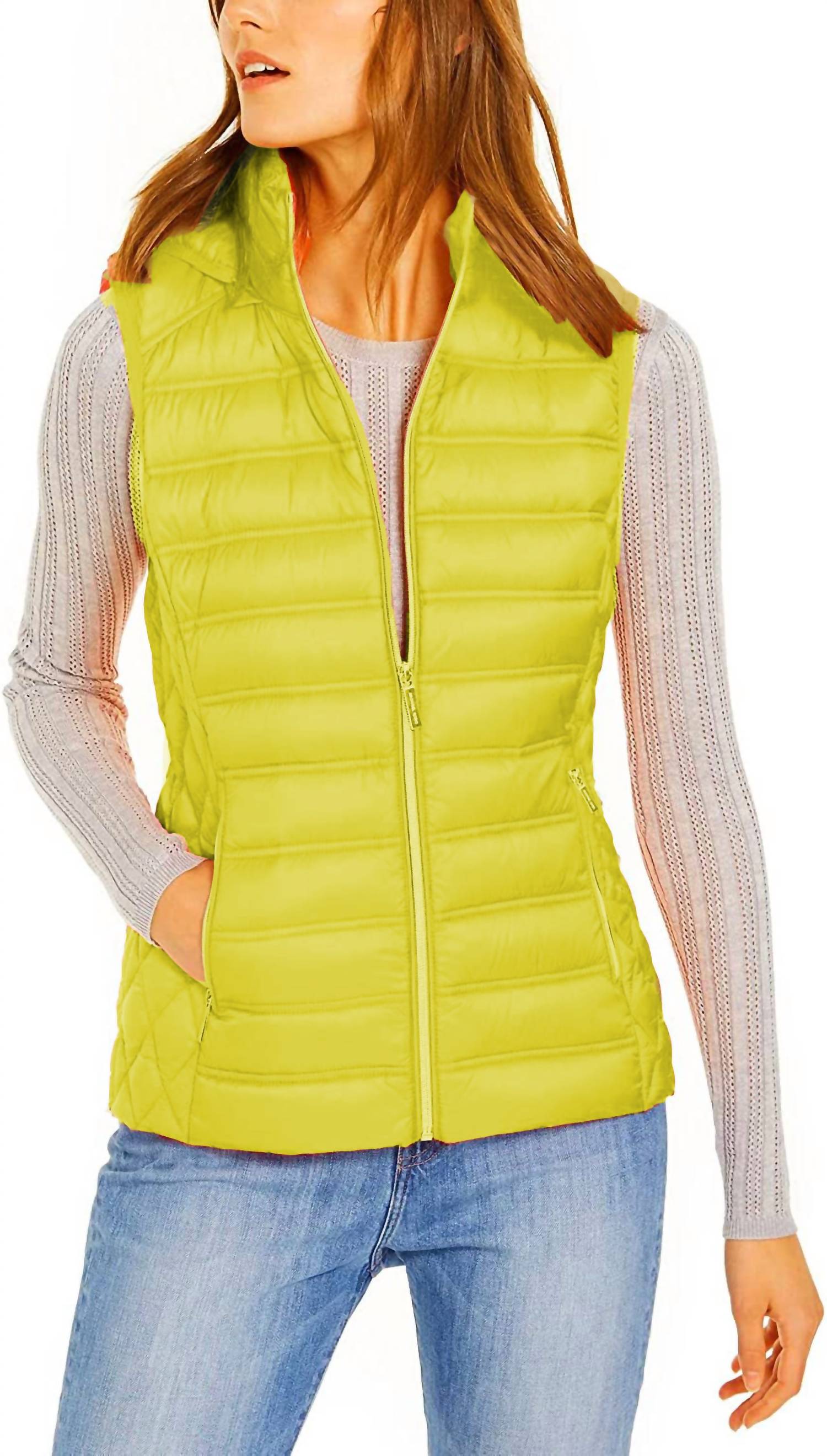 Outerwear Down Puffer Vest Limeade